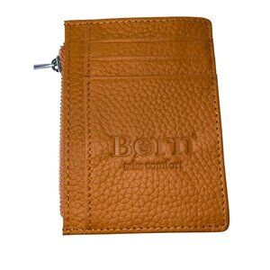 BORN Take Comfort Wallet Tan Pebbled Leather Brand New Unused
